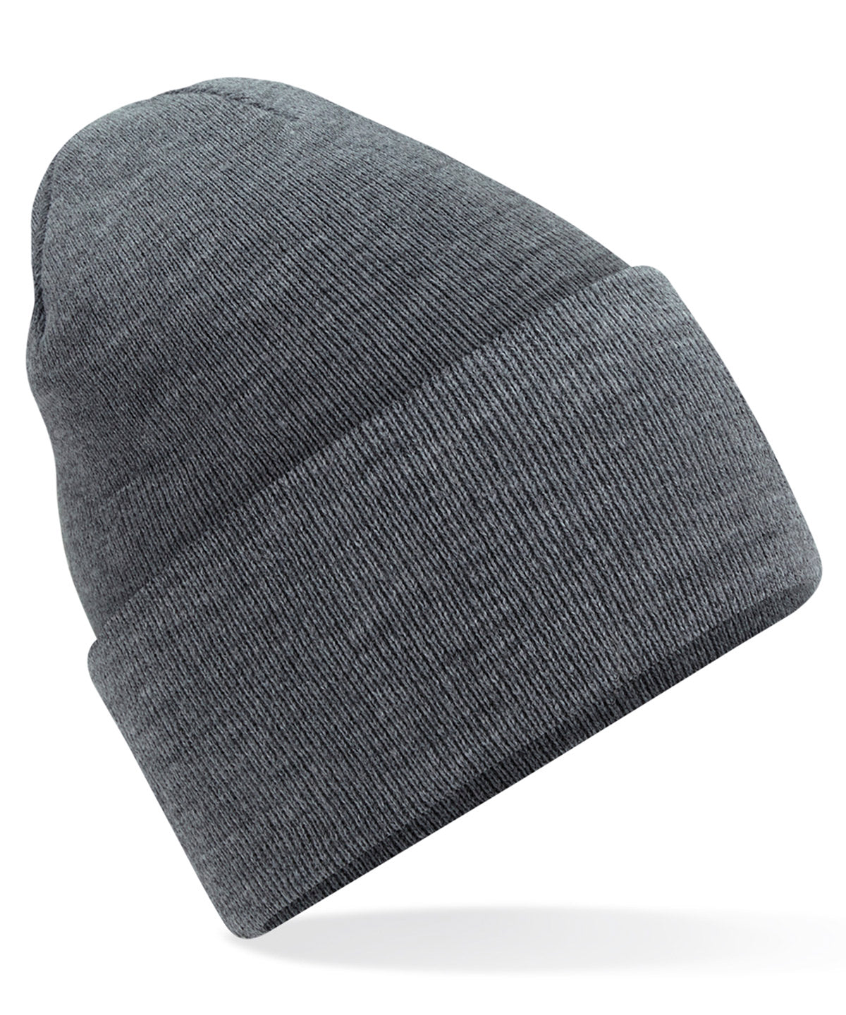 Beanies - Original djup uppvikt mössa Granite One size