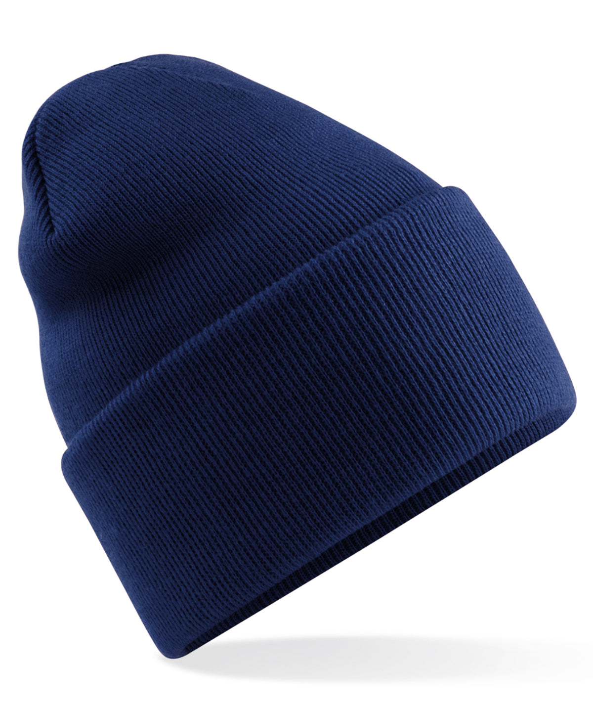 Beanies - Original djup uppvikt mössa Oxford Navy One size