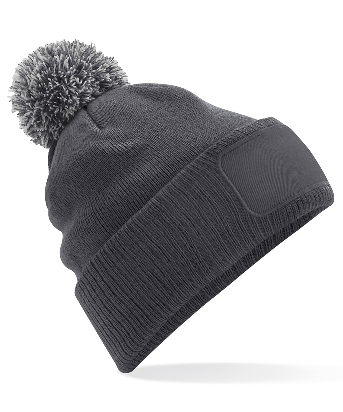 Beanies - Snöstar patch beanie Graphite Grey Light Grey One size