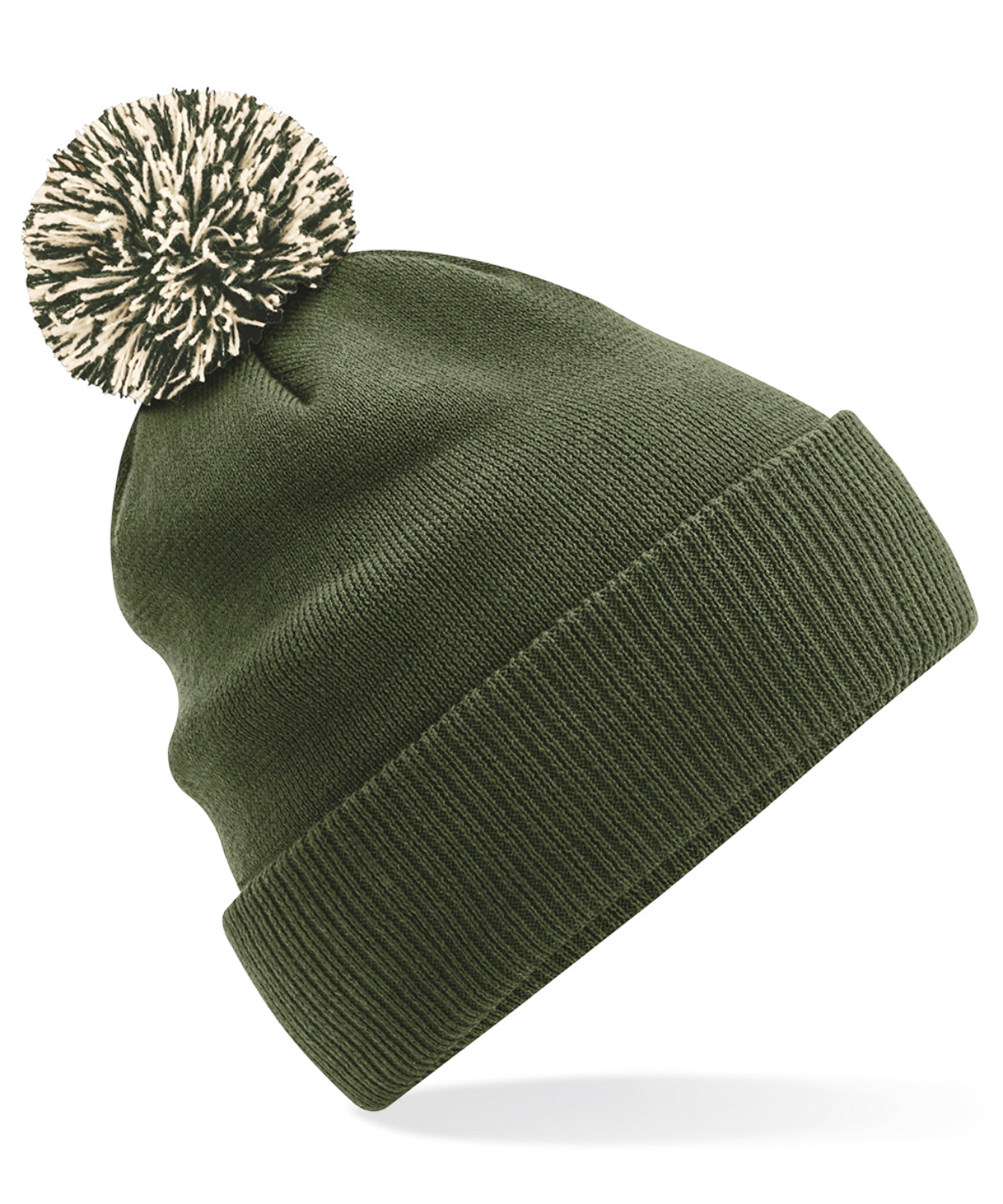 Beanies - Snowstar beanie Olive Green Oatmeal One Size