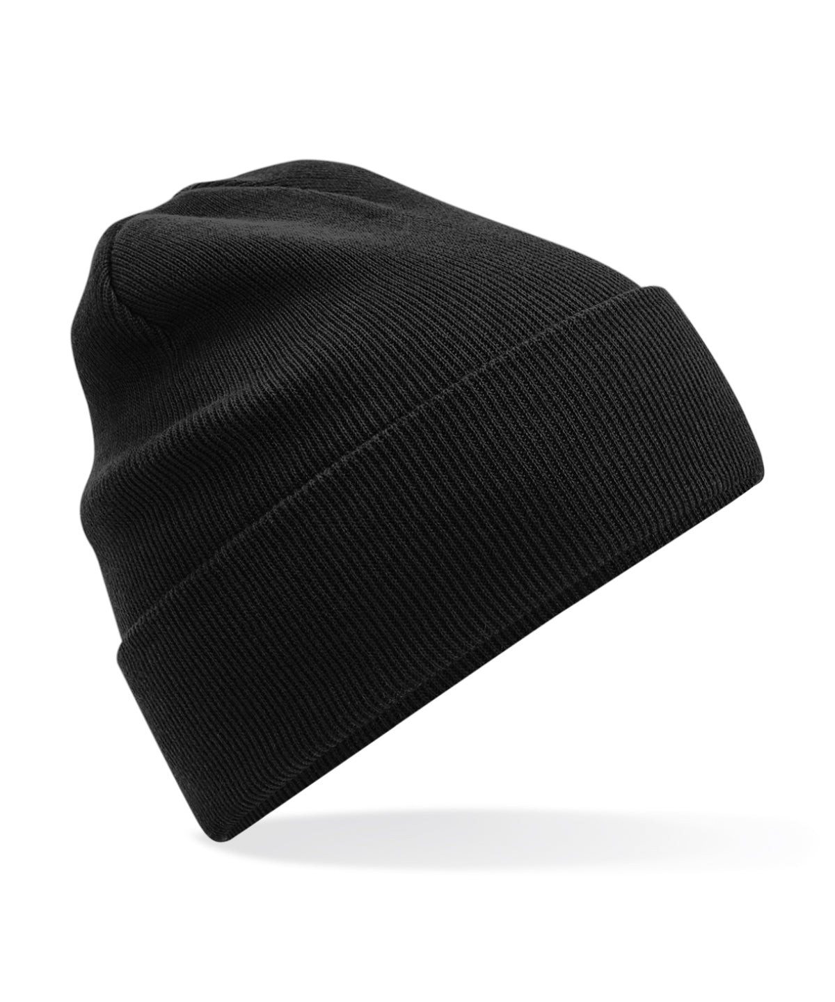 Beanies - Original Cuffed Beanie i Ekologisk Bomull Black One size