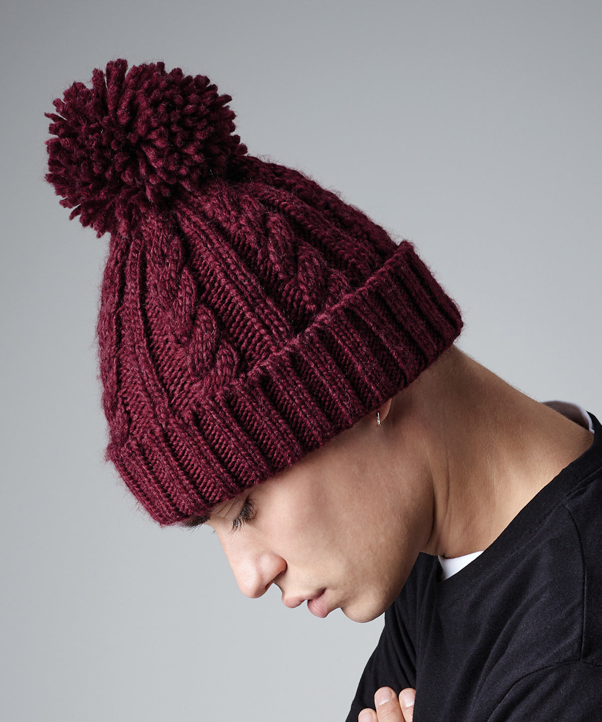 Beanies - Kabelstickad Beanie