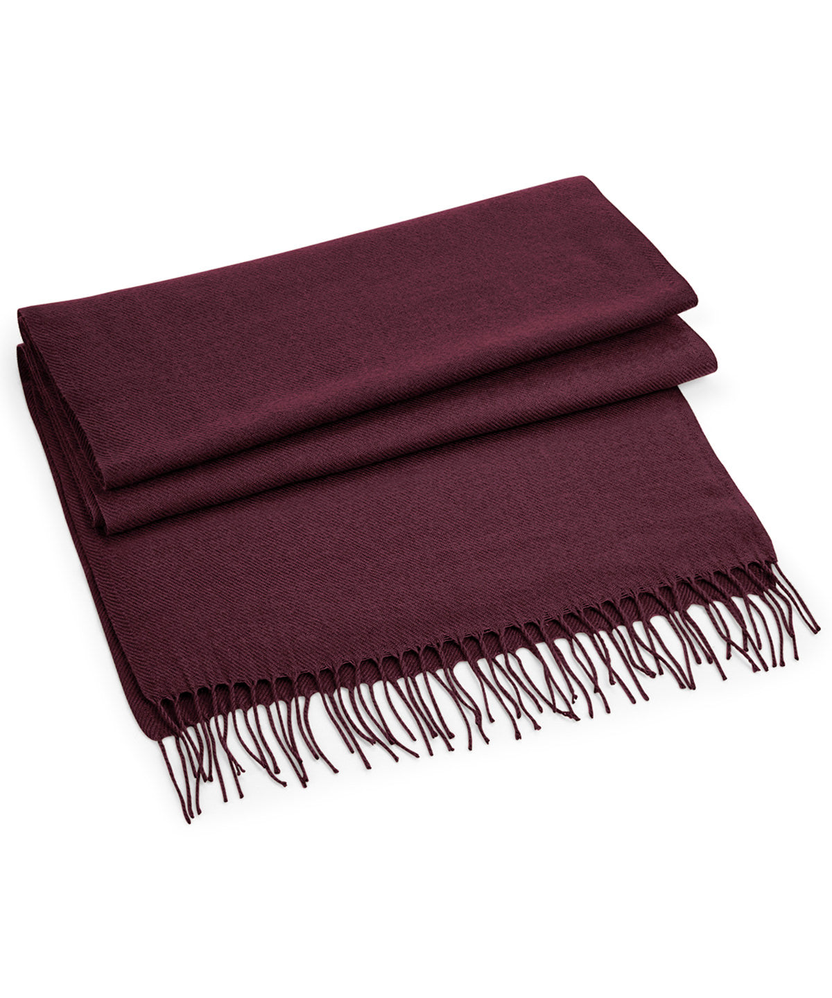 Scarves - Klassisk vävd sjal Burgundy One size