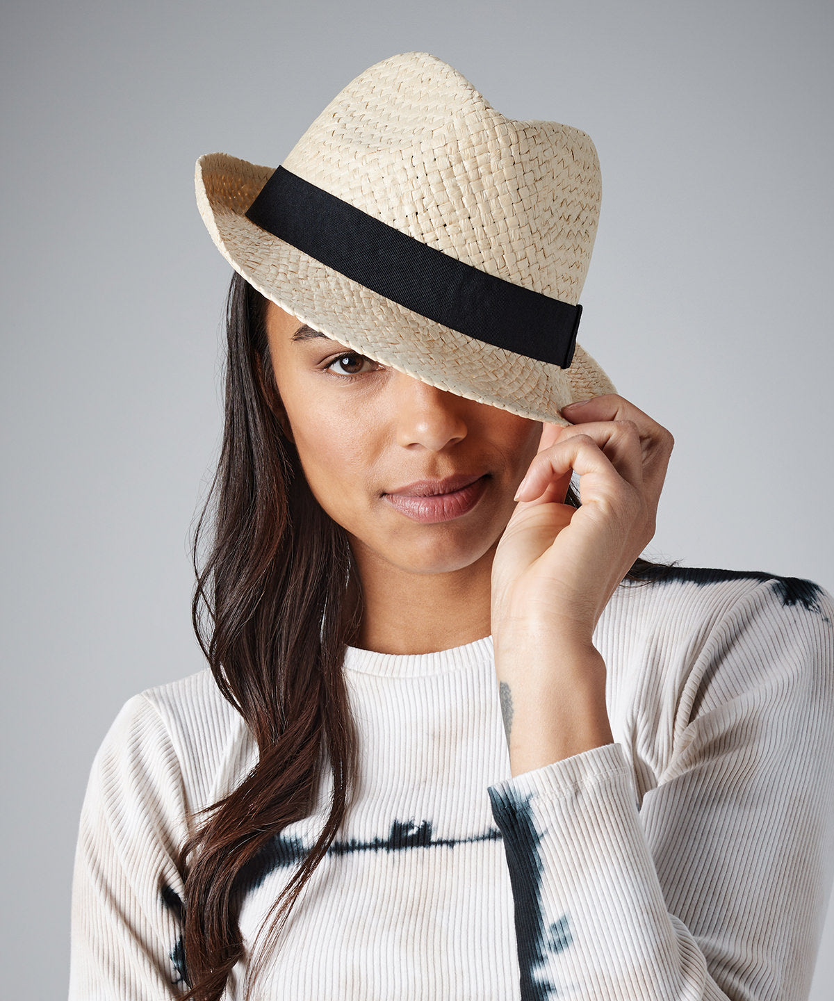 Hats - Trilby hatt för festivaler i naturligt material