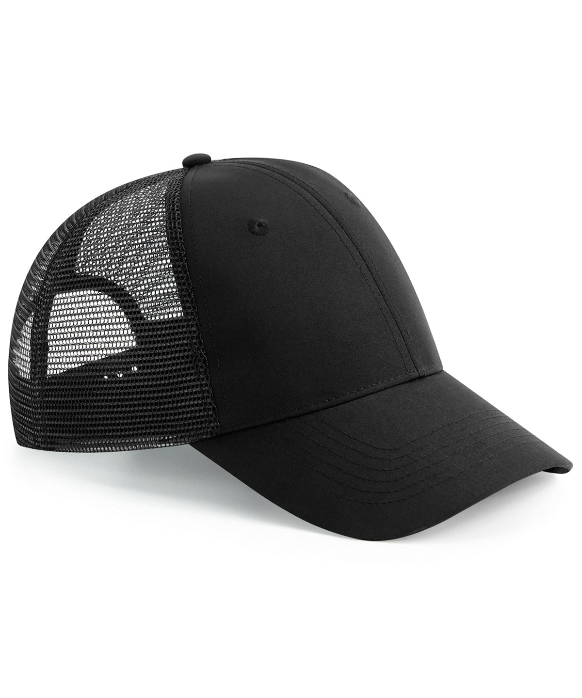 Caps - Återvunnen Urbanwear 6-Panel Snapback Trucker Black One size