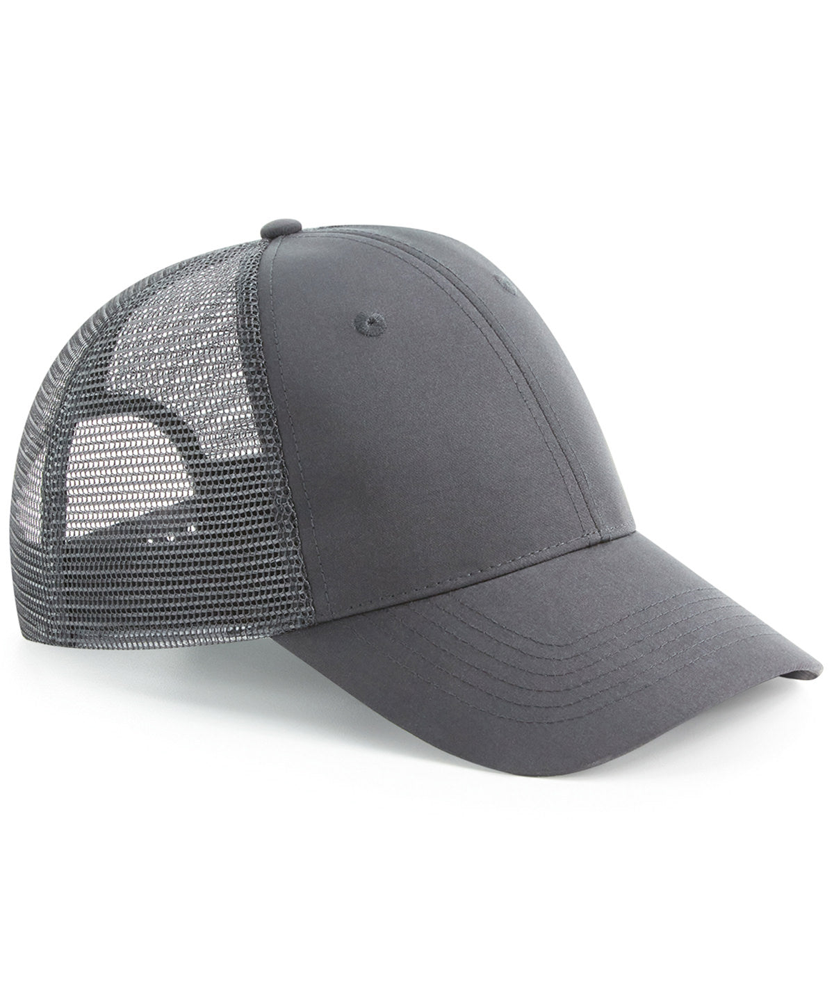 Caps - Återvunnen Urbanwear 6-Panel Snapback Trucker Graphite Grey One size