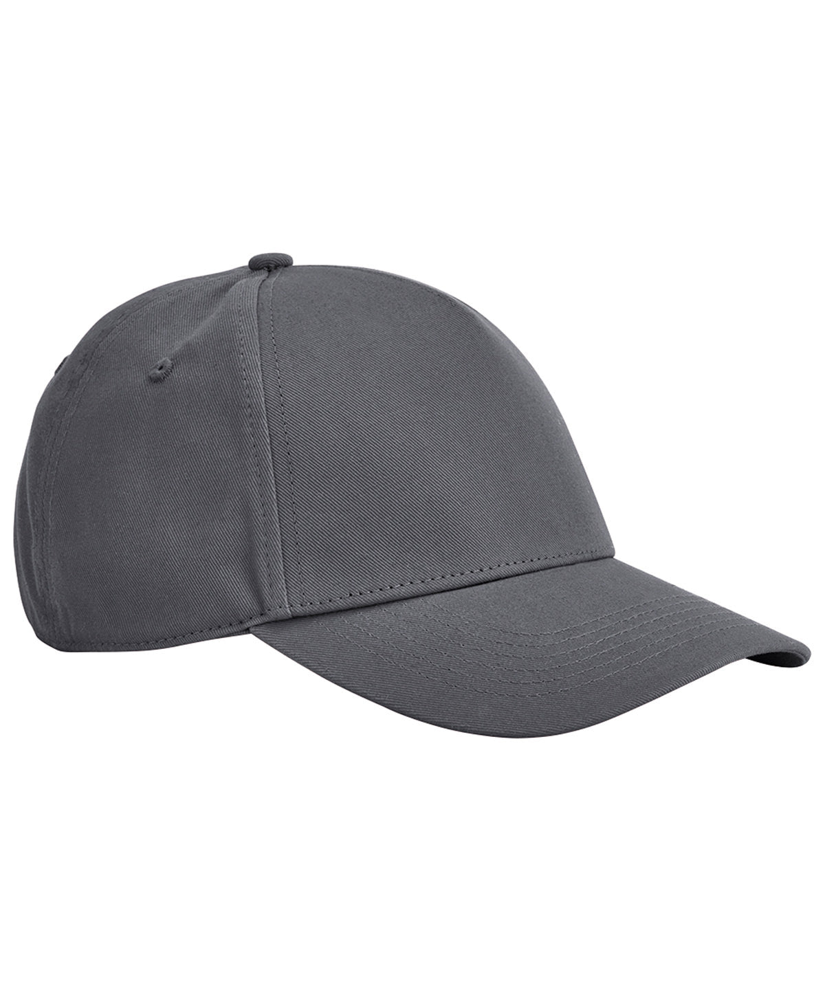 Caps - EarthAware Klassisk Ekologisk Bomull 5-Panel Keps Graphite Grey One size