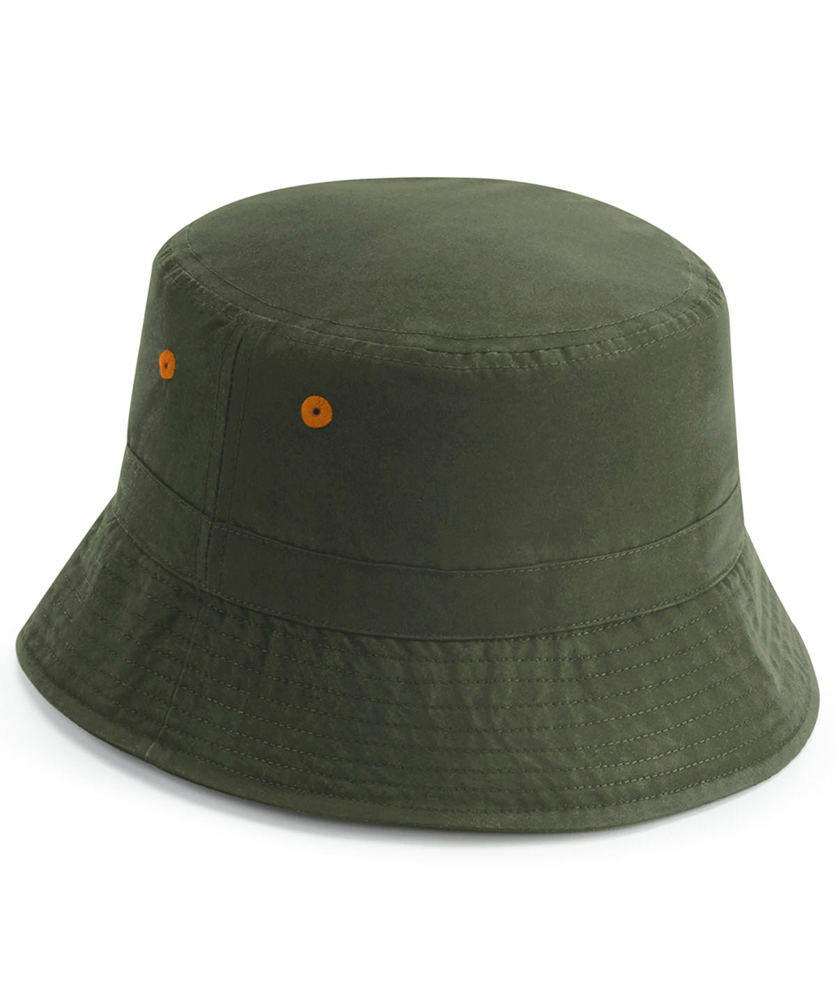 Hats - Stilren och Hållbar Bucket Hat i Återvunnen Polyester Olive Green