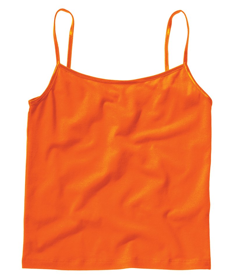 Vests - Stilren camisole i bomullsspandex för alla tillfällen Orange