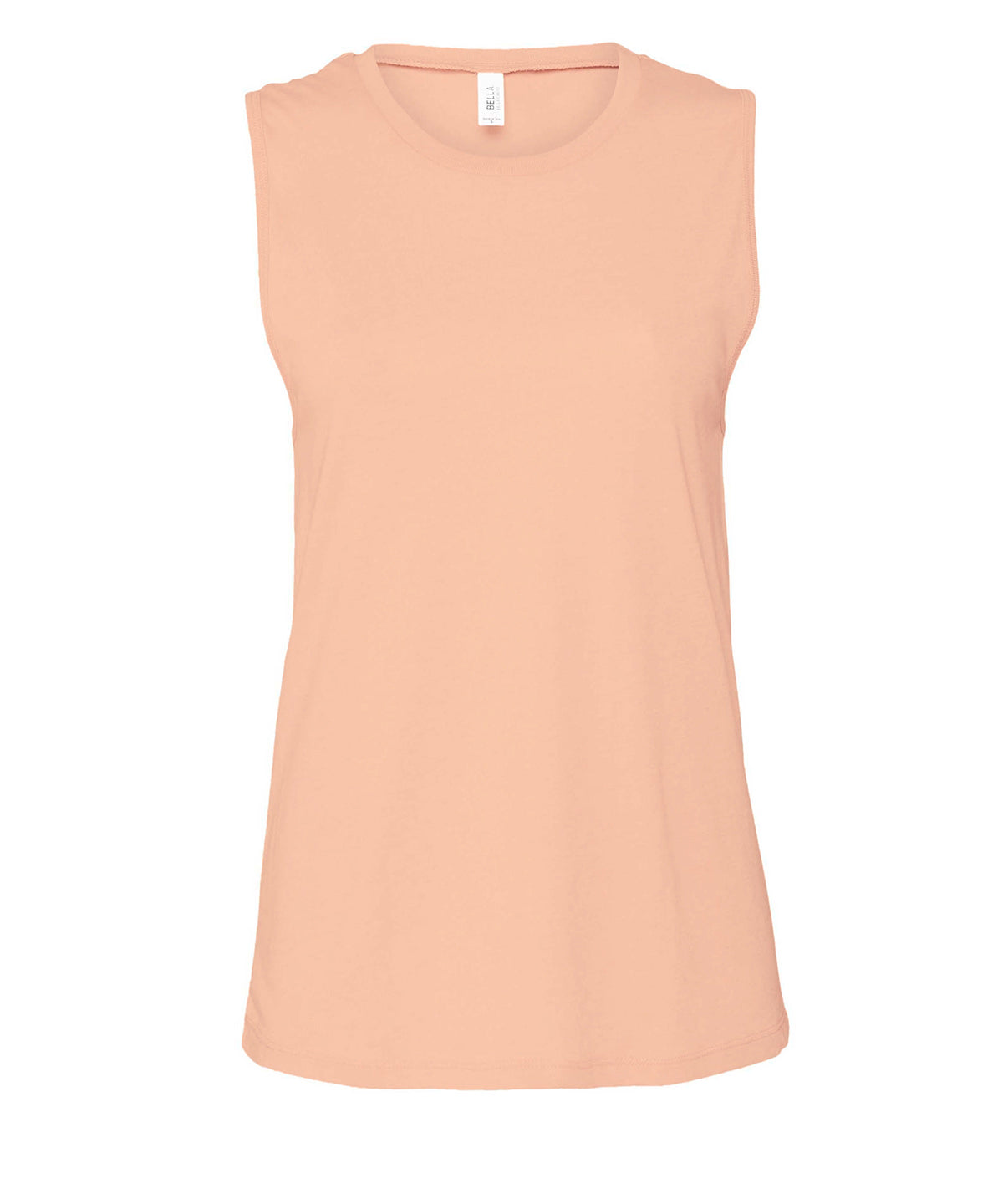 Vests - Jersey muscle tank för dam – enkel och stilren Heather Peach