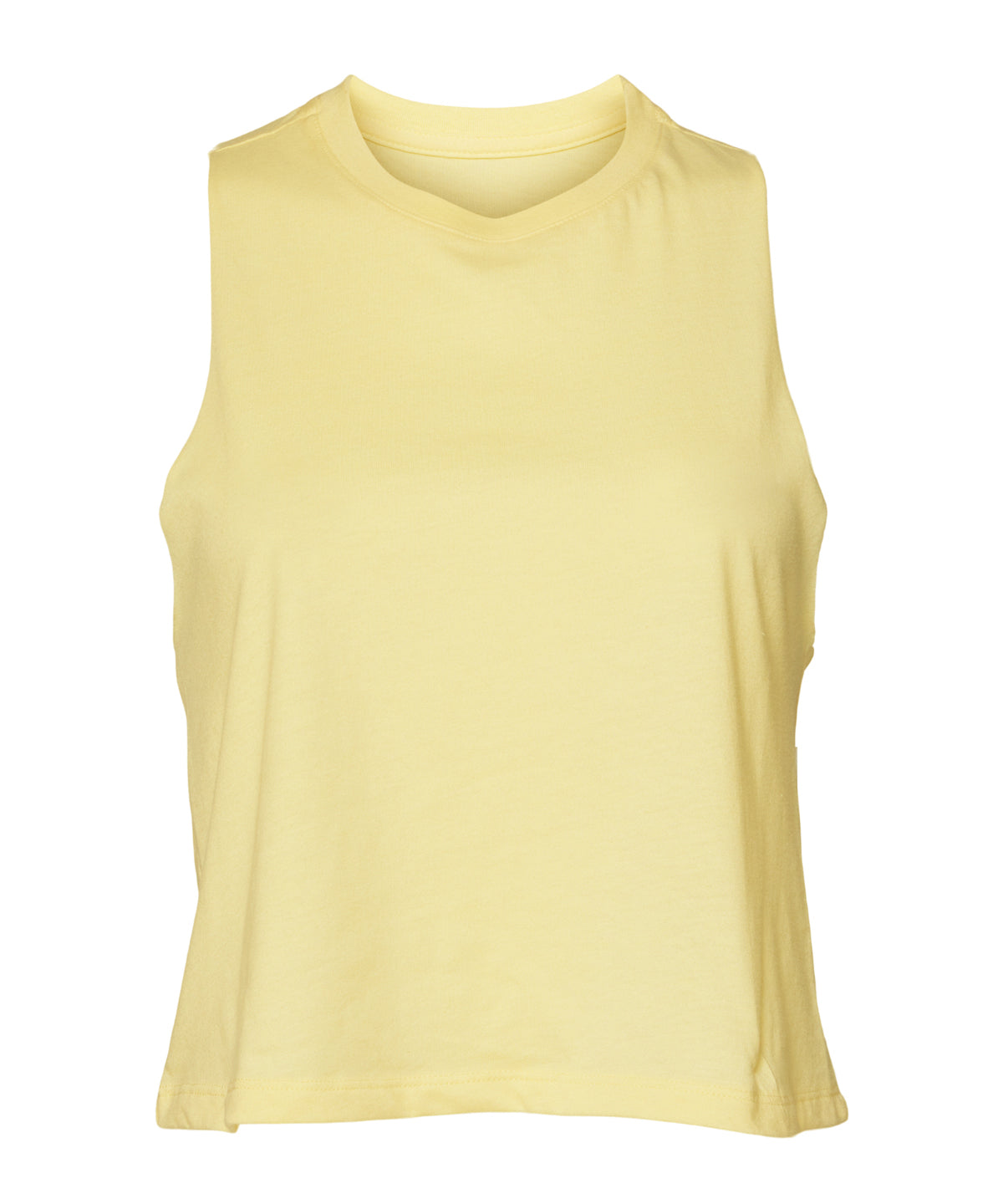 Vests - Racerback cropped tank för dam – avslappnad stil Heather French Vanilla