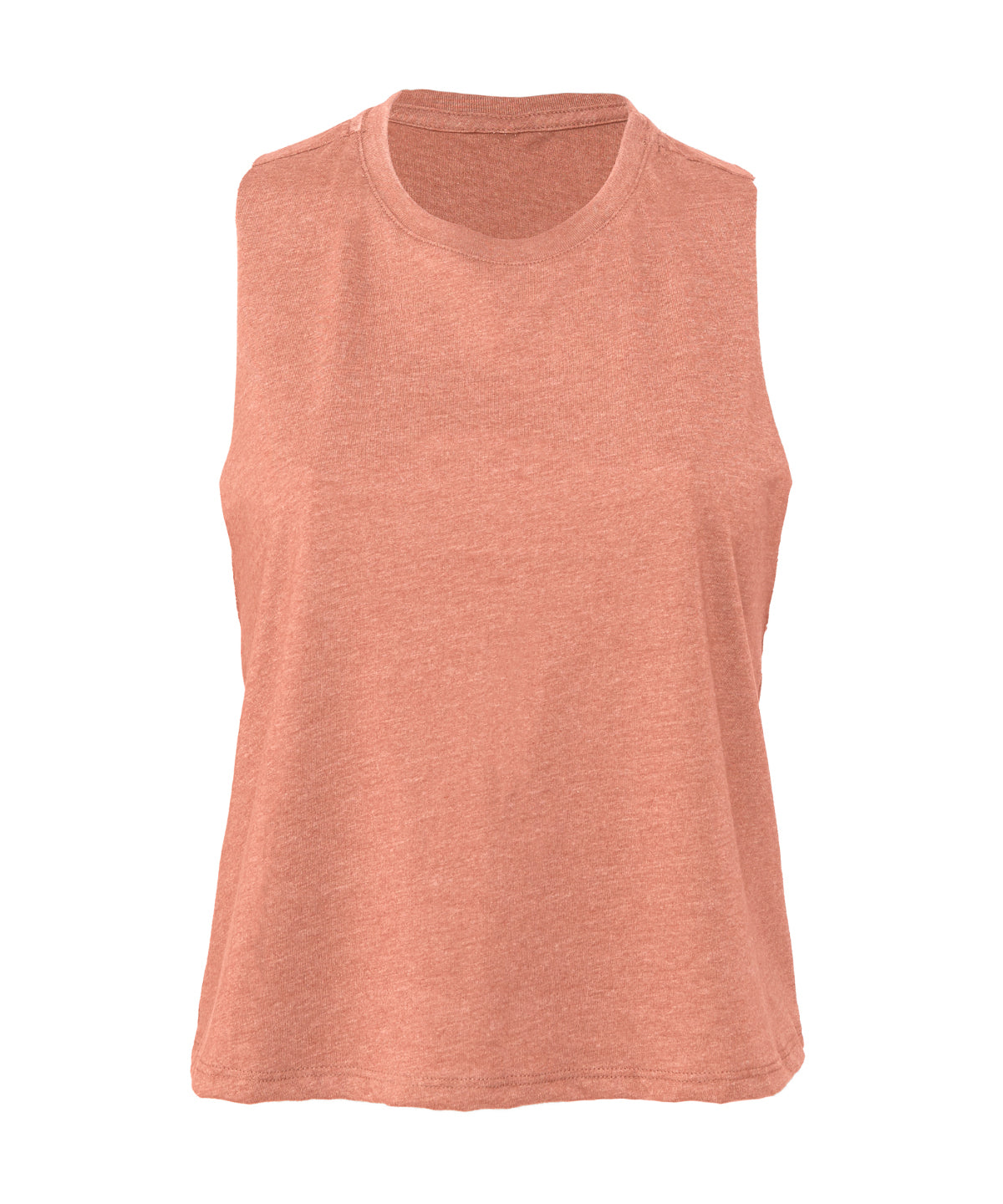 Vests - Racerback cropped tank för dam – avslappnad stil Heather Sunset