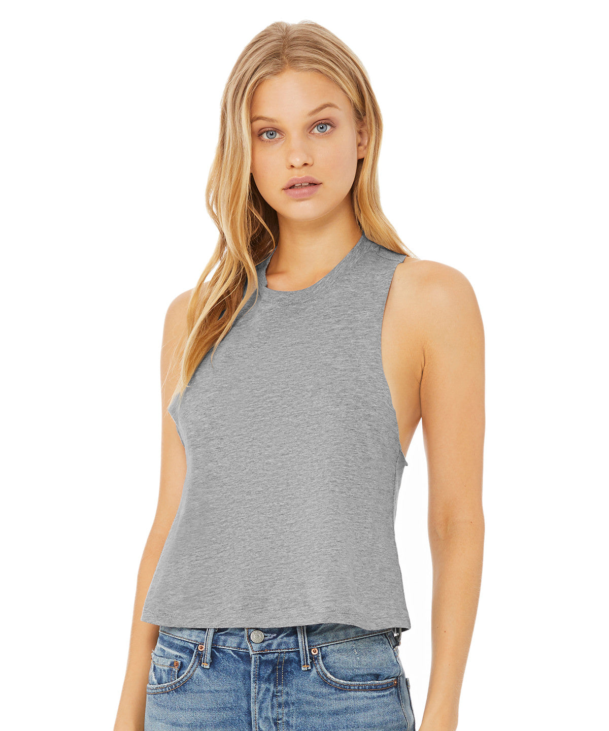 Vests - Racerback cropped tank för dam – avslappnad stil