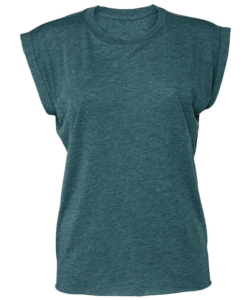 T-Shirts - Elegant och Bekvämt Damlinne med Stilfulla Detaljer Heather Deep Teal