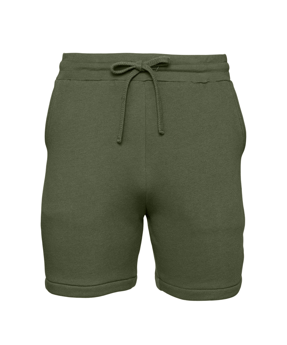 Shorts - Unisex Sweatshorts i Mjuk Svampfleece Military Green