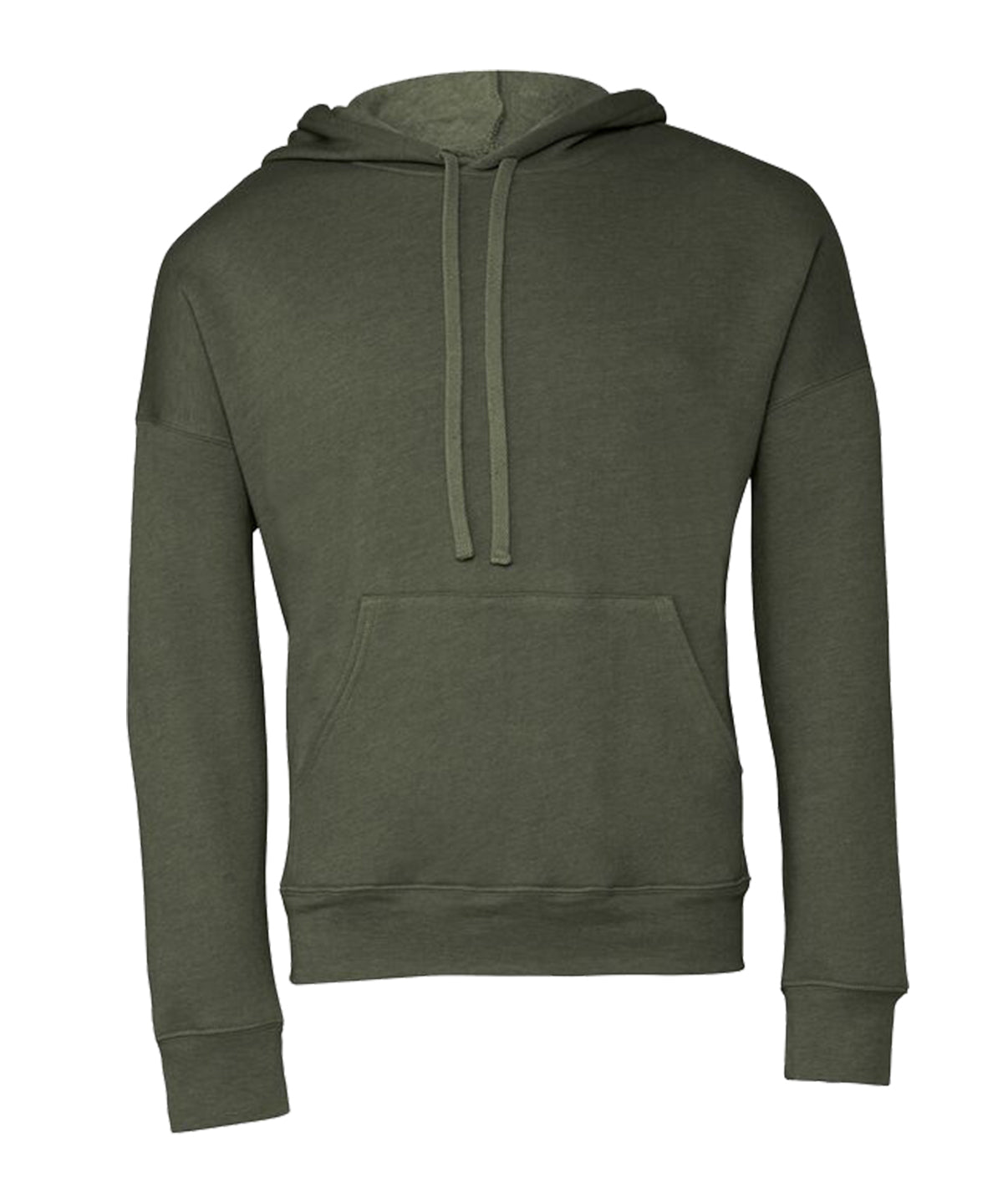 Hoodies - Unisex Svampfleecepullover Hoodie Military Green