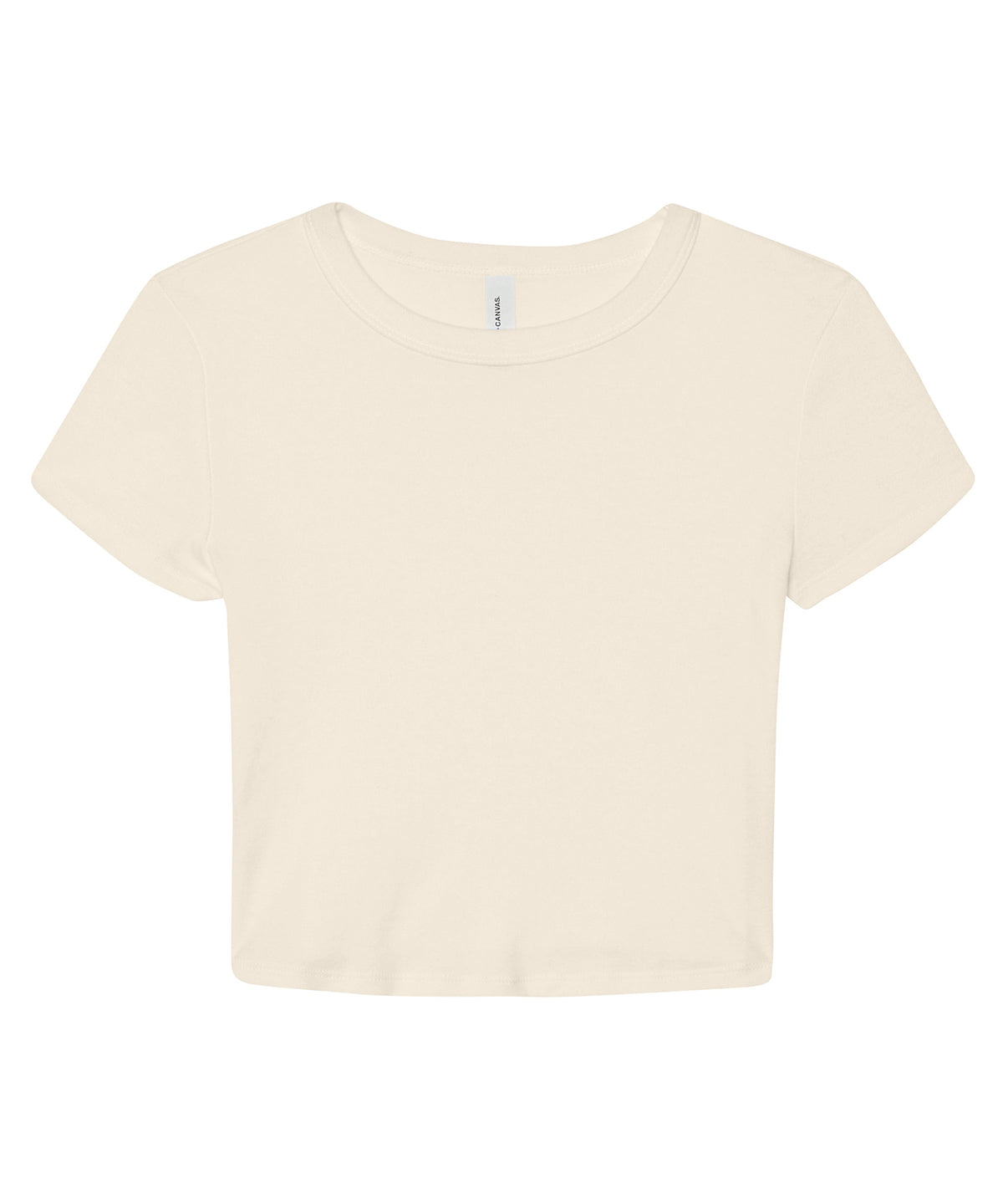 T-Shirts - Dam Micro Rib Baby T-shirt Solid Natural Blend