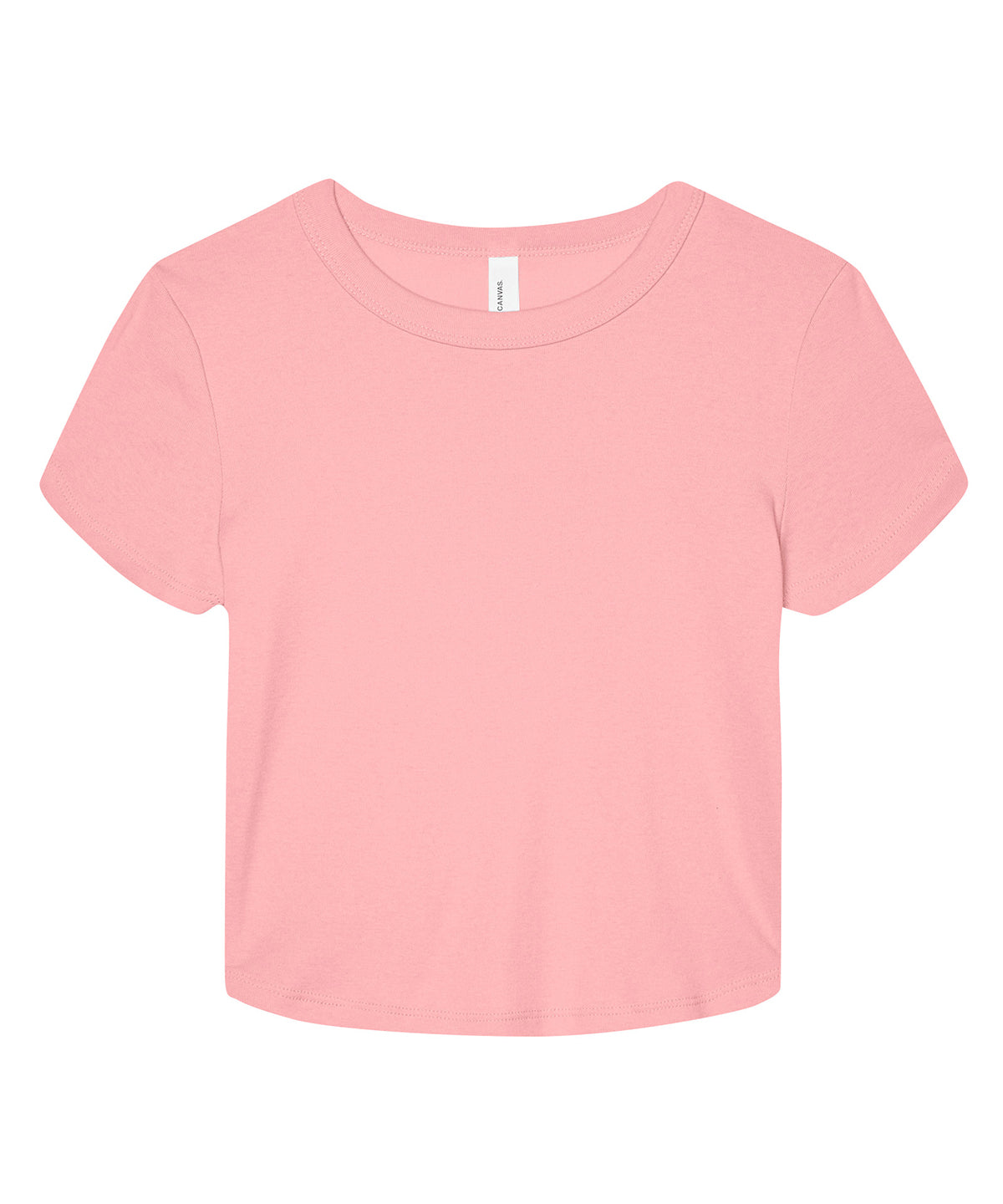 T-Shirts - Dam Micro Rib Baby T-shirt Solid Pink Blend