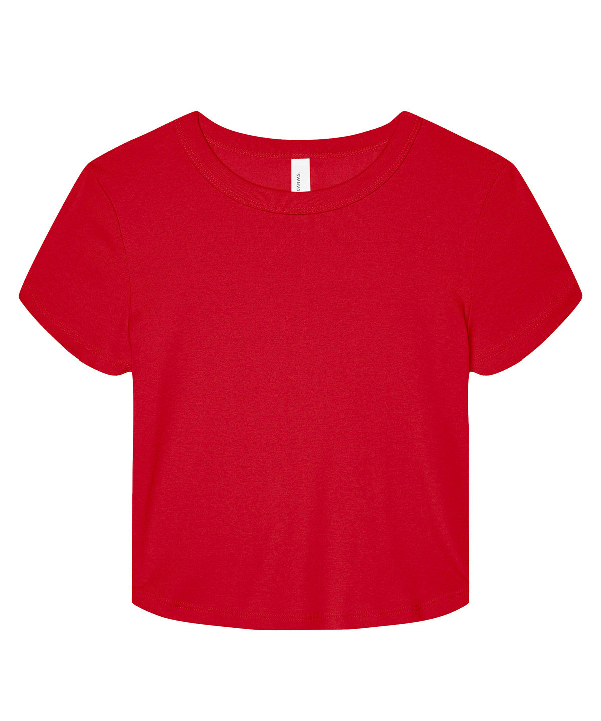 T-Shirts - Dam Micro Rib Baby T-shirt Solid Red Blend