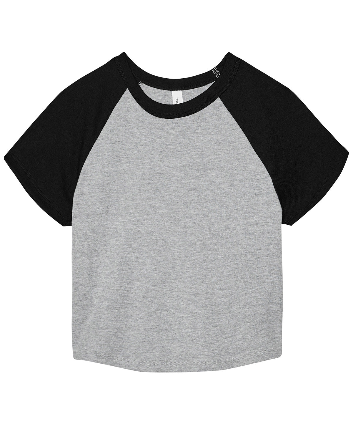 T-Shirts - Athletic micro rib raglan t-shirt Athletic Heather Black