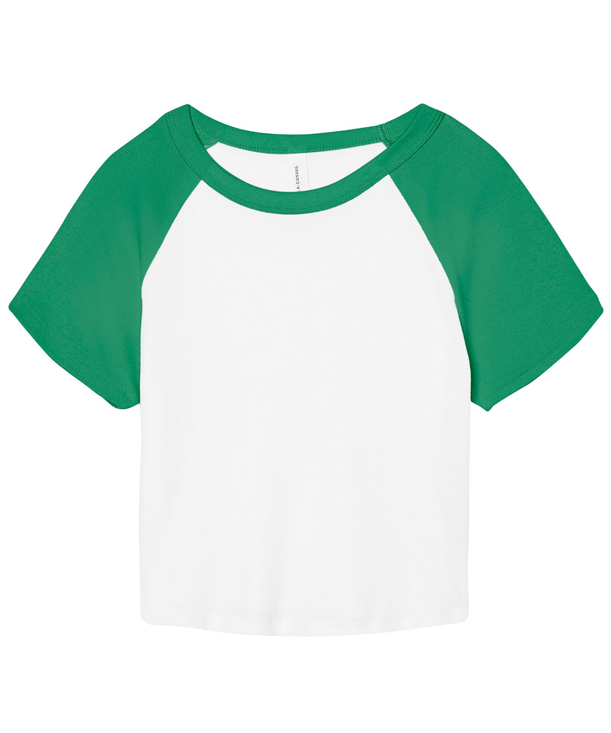 T-Shirts - Athletic micro rib raglan t-shirt White Kelly