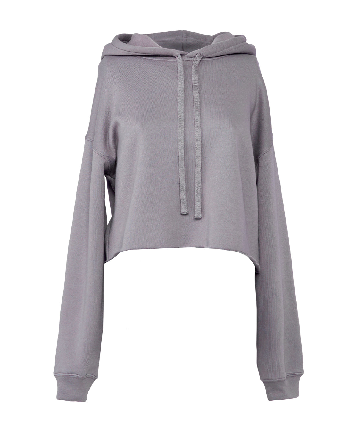 Hoodies - Dam Croppad Fleece Hoodie Storm