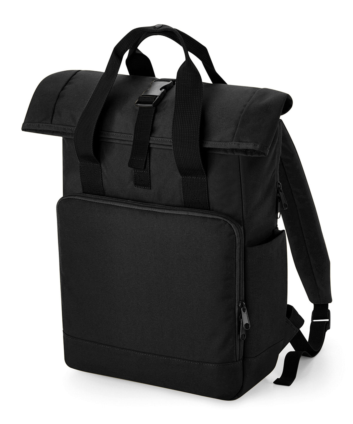 Bags - Miljövänlig och Funktionell Roll-Top Laptopryggsäck Black One size