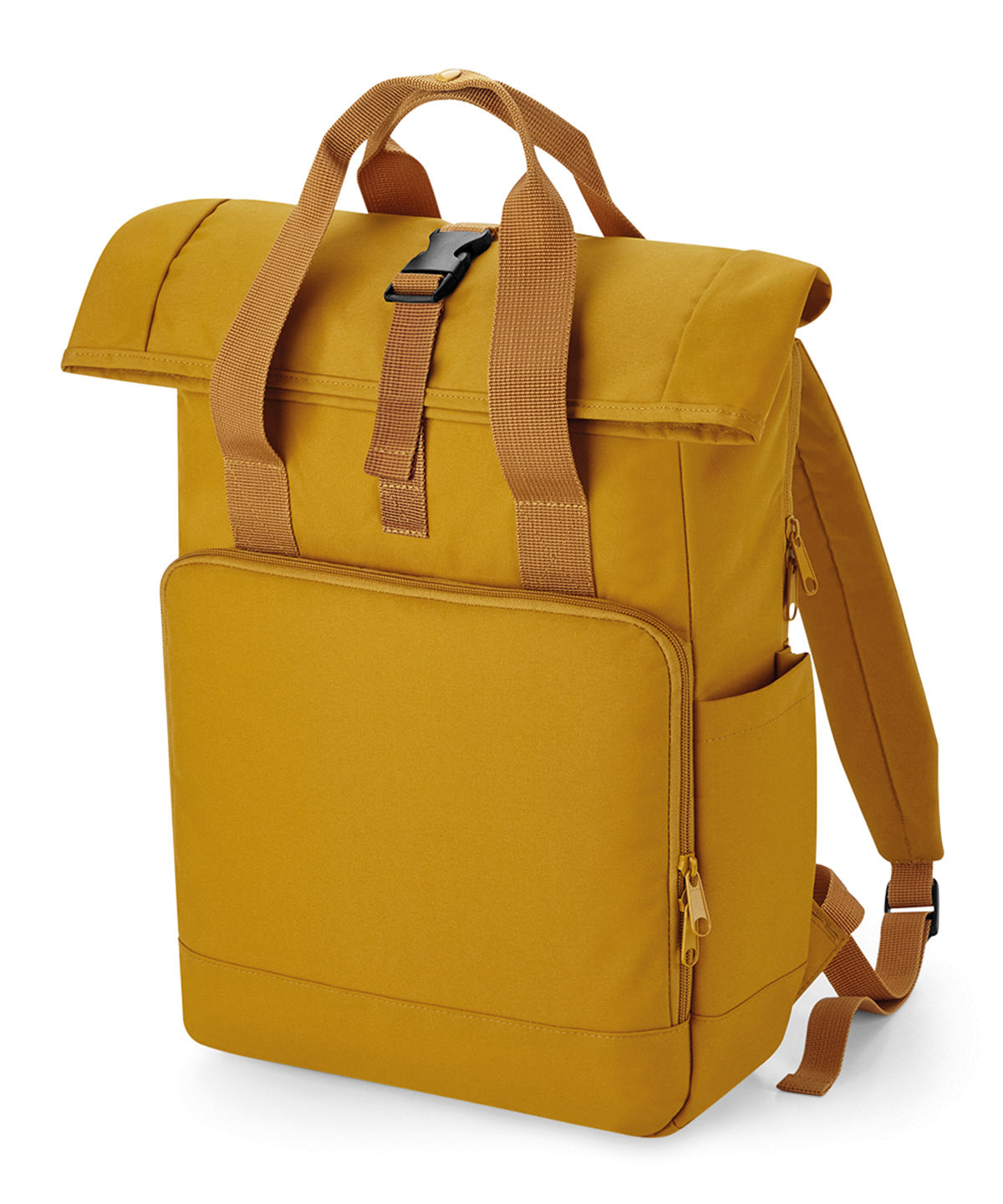 Bags - Miljövänlig och Funktionell Roll-Top Laptopryggsäck Mustard One size