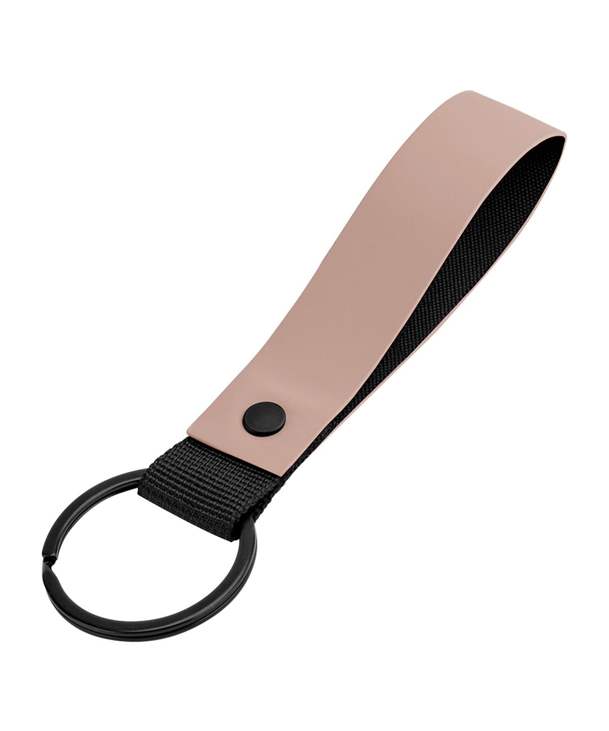 Keyrings - Modern och Stilren Nyckelring i Matt PU-material Nude Pink One size