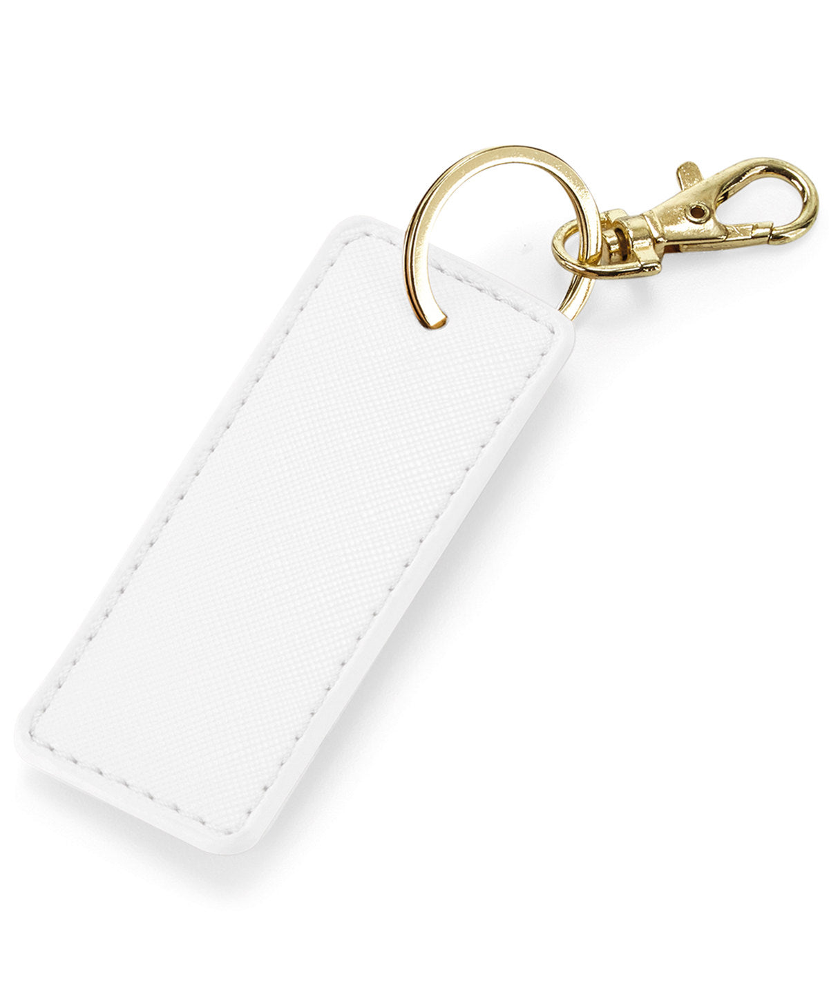 Keyrings - Exklusiv Nyckelklämma i Saffiano-tyg Soft White One size