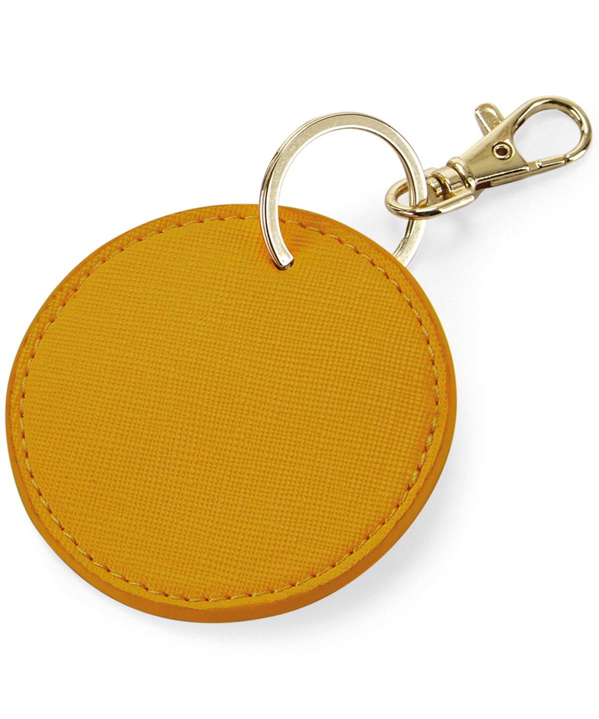 Keyrings - Exklusiv Nyckelklämma i Cirkulär Design Mustard One size