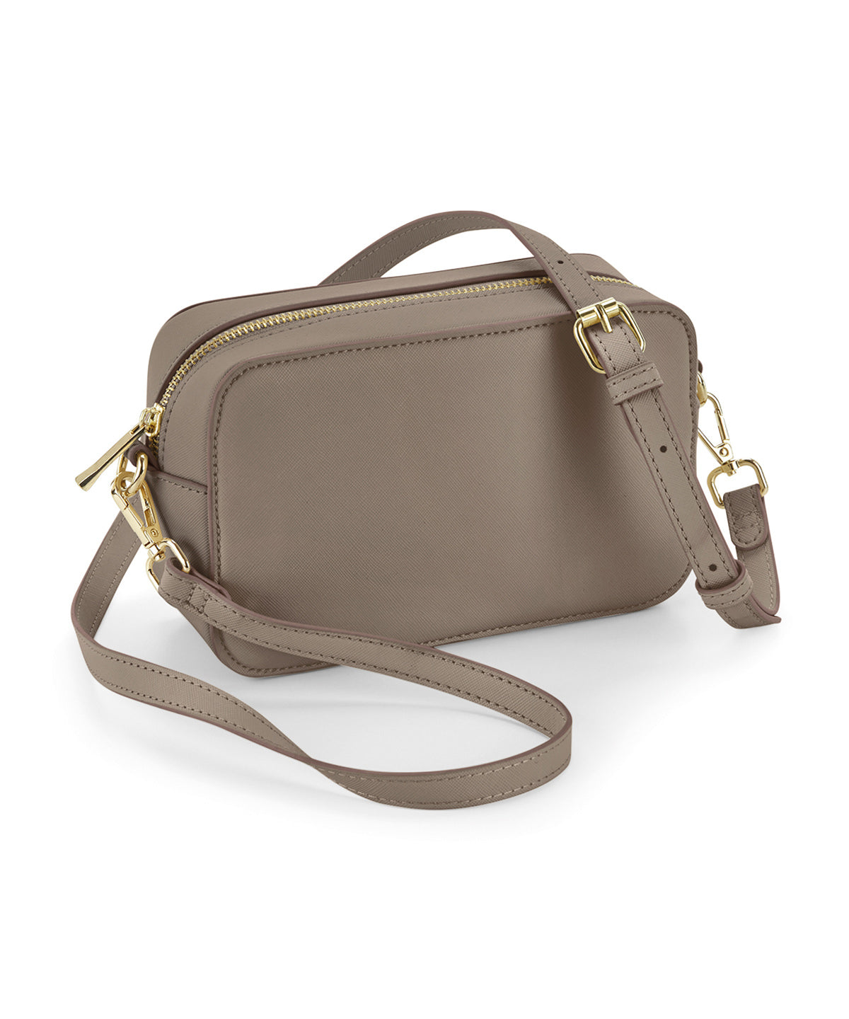 Bags - Korsväska i Saffiano Syntetläder Taupe One size