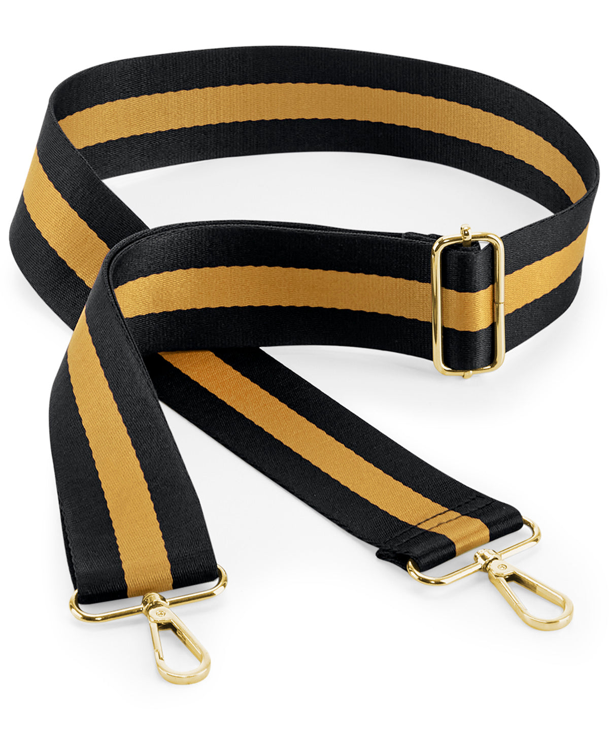 Straps - Boutique justerbar axelväska Black Mustard One size