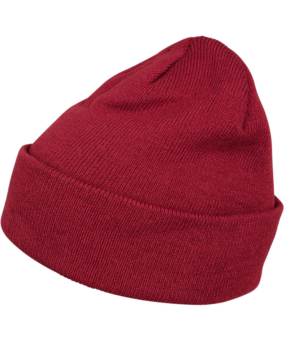 Beanies - Tjocka Stickade Beanie Burgundy One size