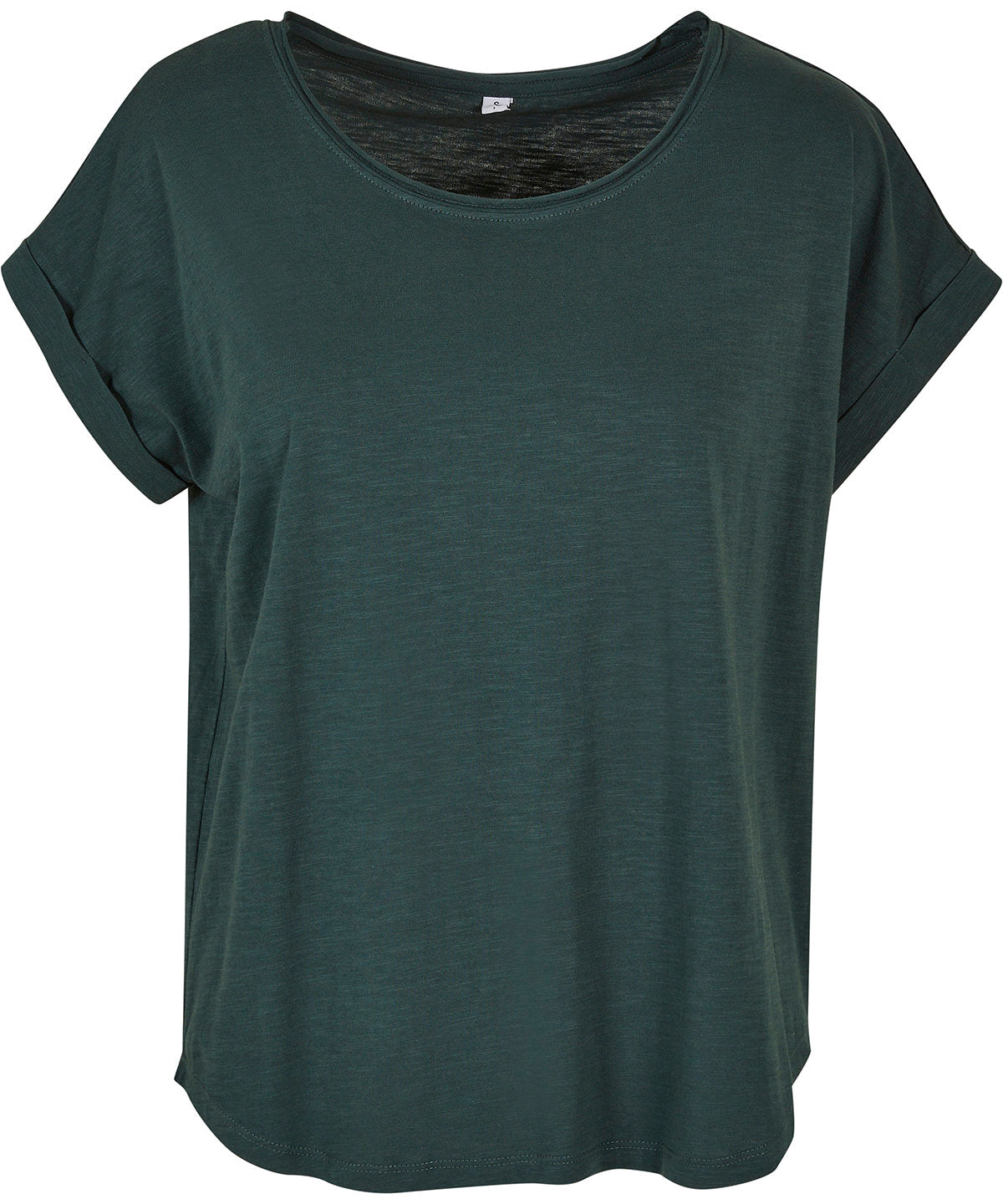 T-Shirts - Dam Long Slub T-shirt Bottle Green