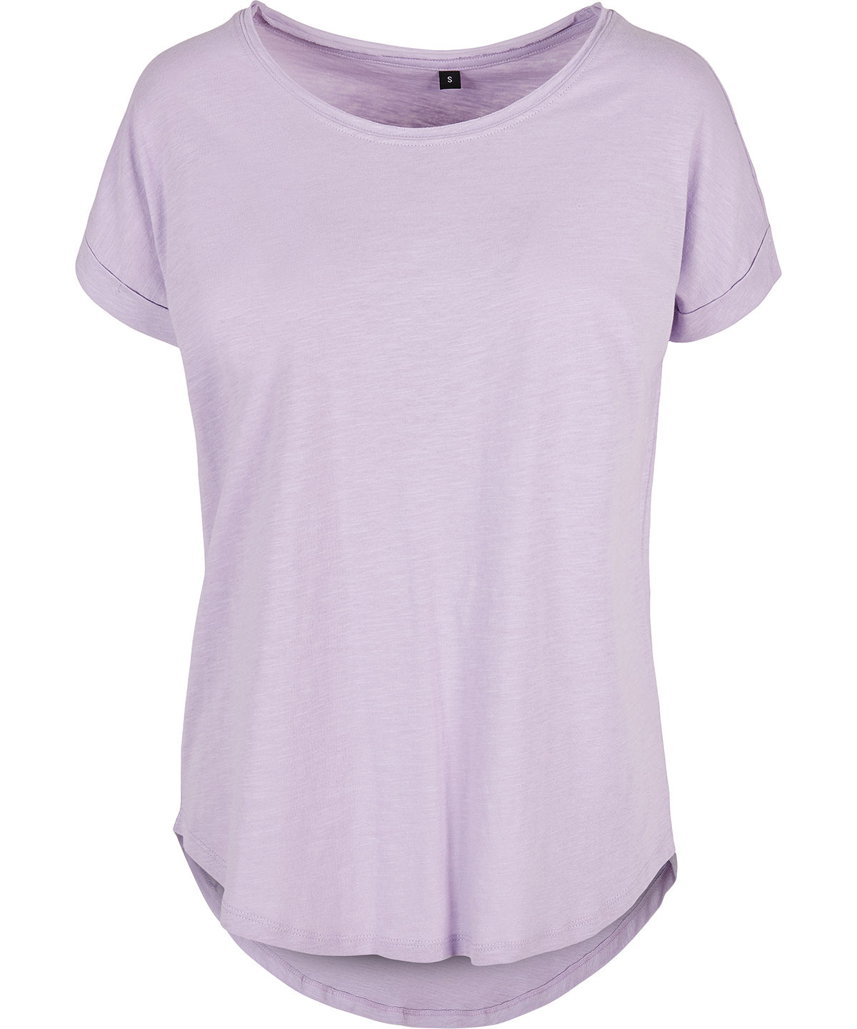 T-Shirts - Dam Long Slub T-shirt Lilac