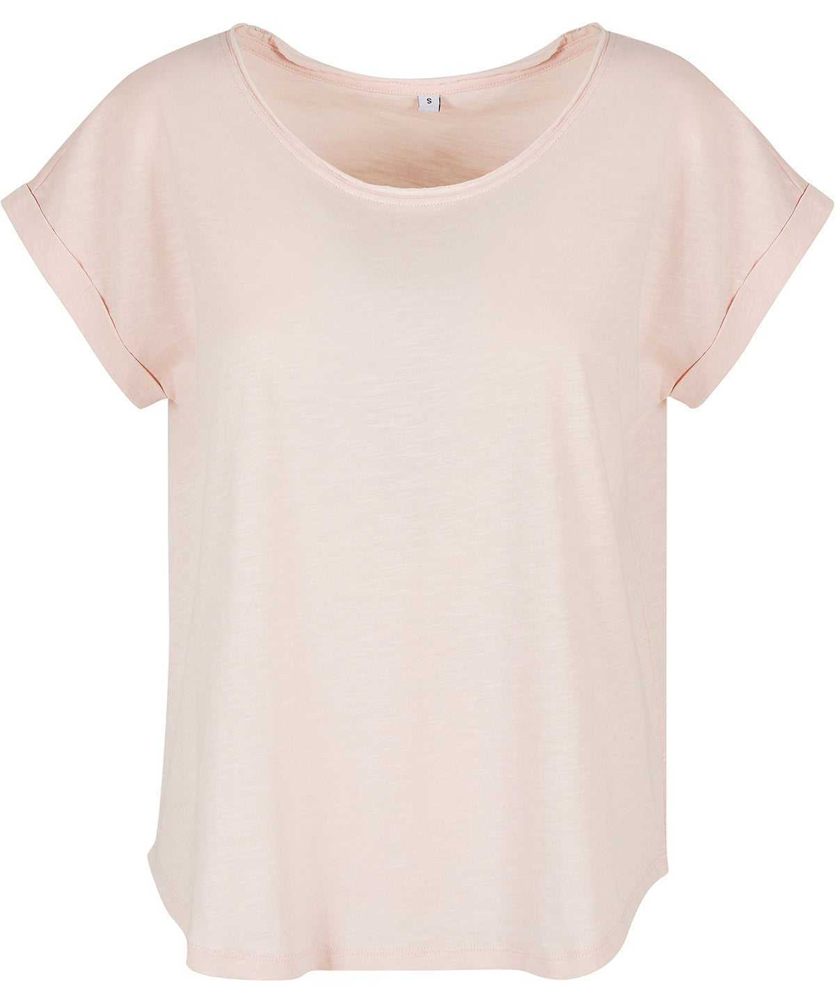 T-Shirts - Dam Long Slub T-shirt Pink