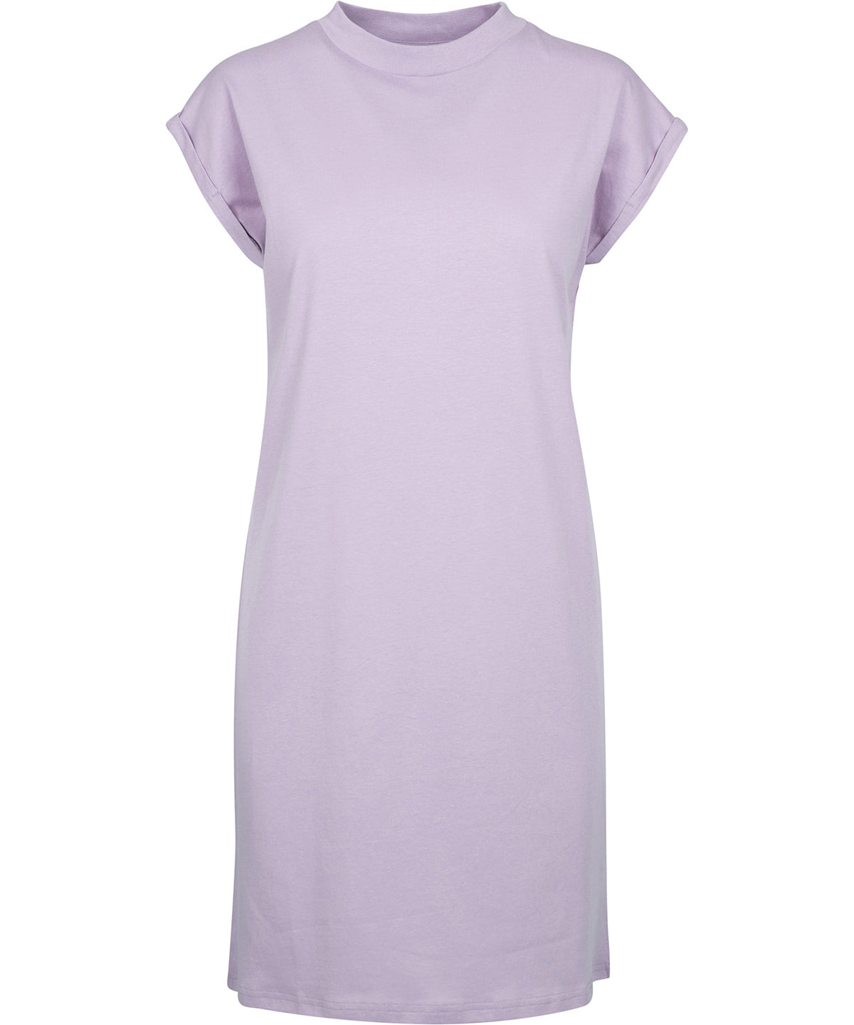 Dresses - Klänning med sköldpaddskrage och överdimensionerade axlar Lilac XS