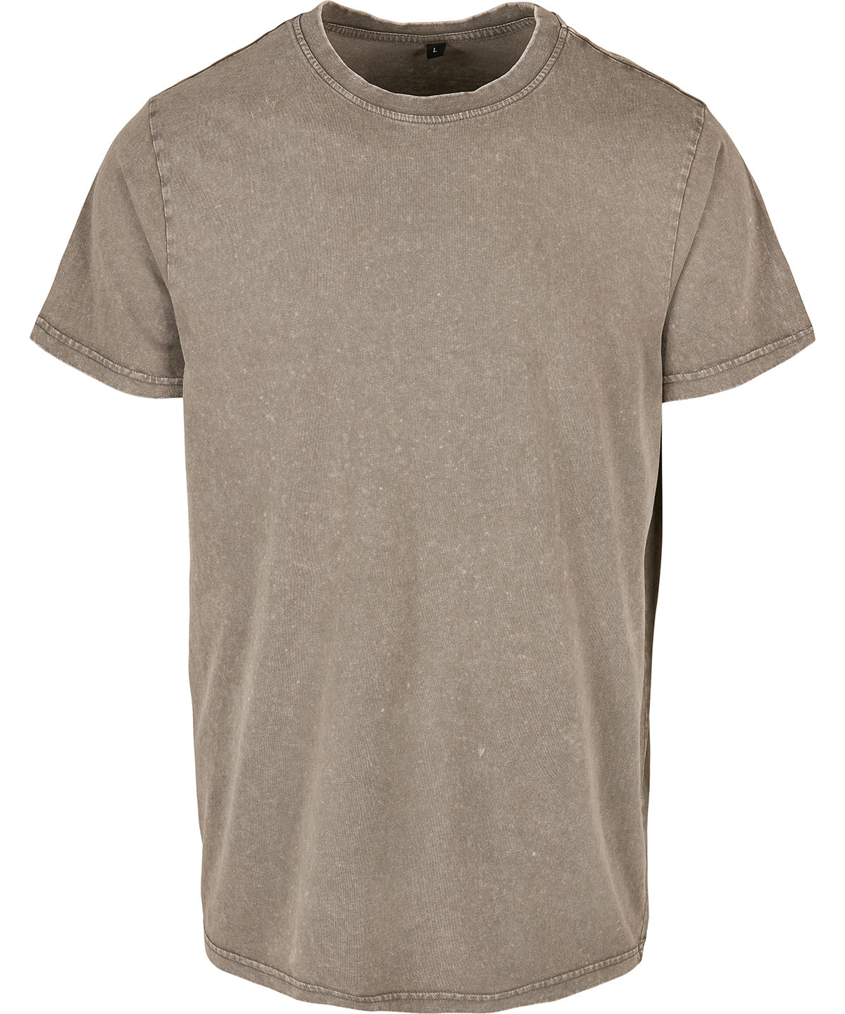 T-Shirts - Hoodie med dragkedja och ribbad midja Dark Khaki