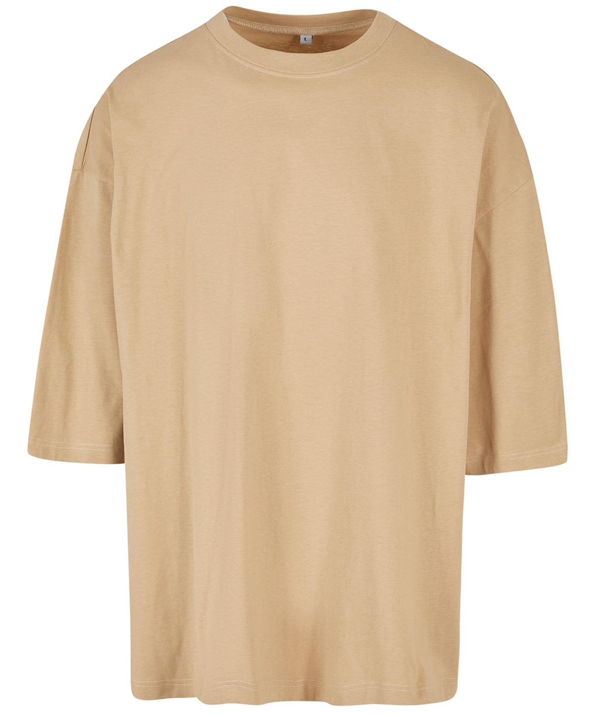 T-Shirts - Klänning med sköldpaddskrage och överdimensionerade axlar Union Beige