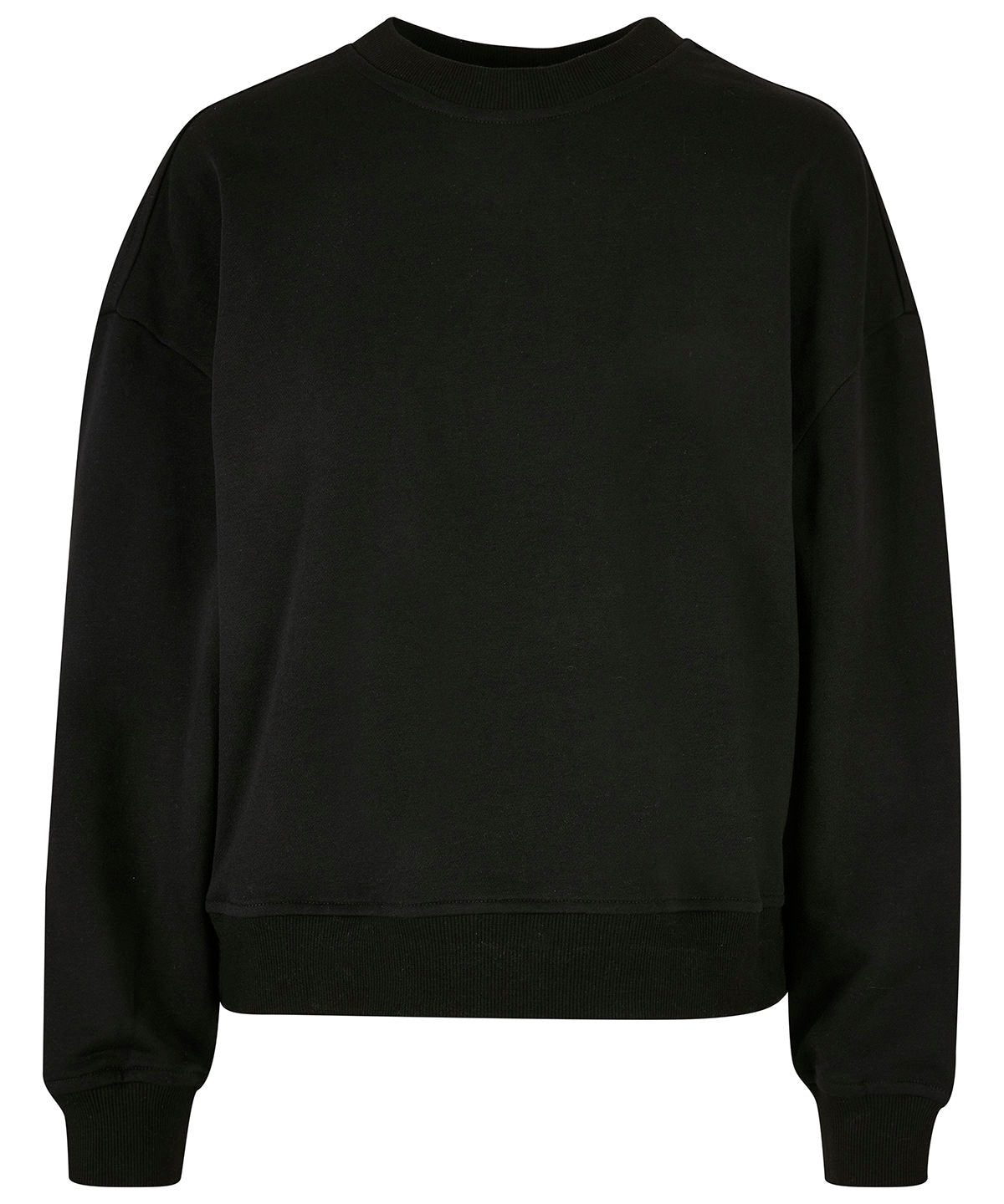 Sweatshirts - Bekväm och Stilren Damtröja med Rund Hals Black