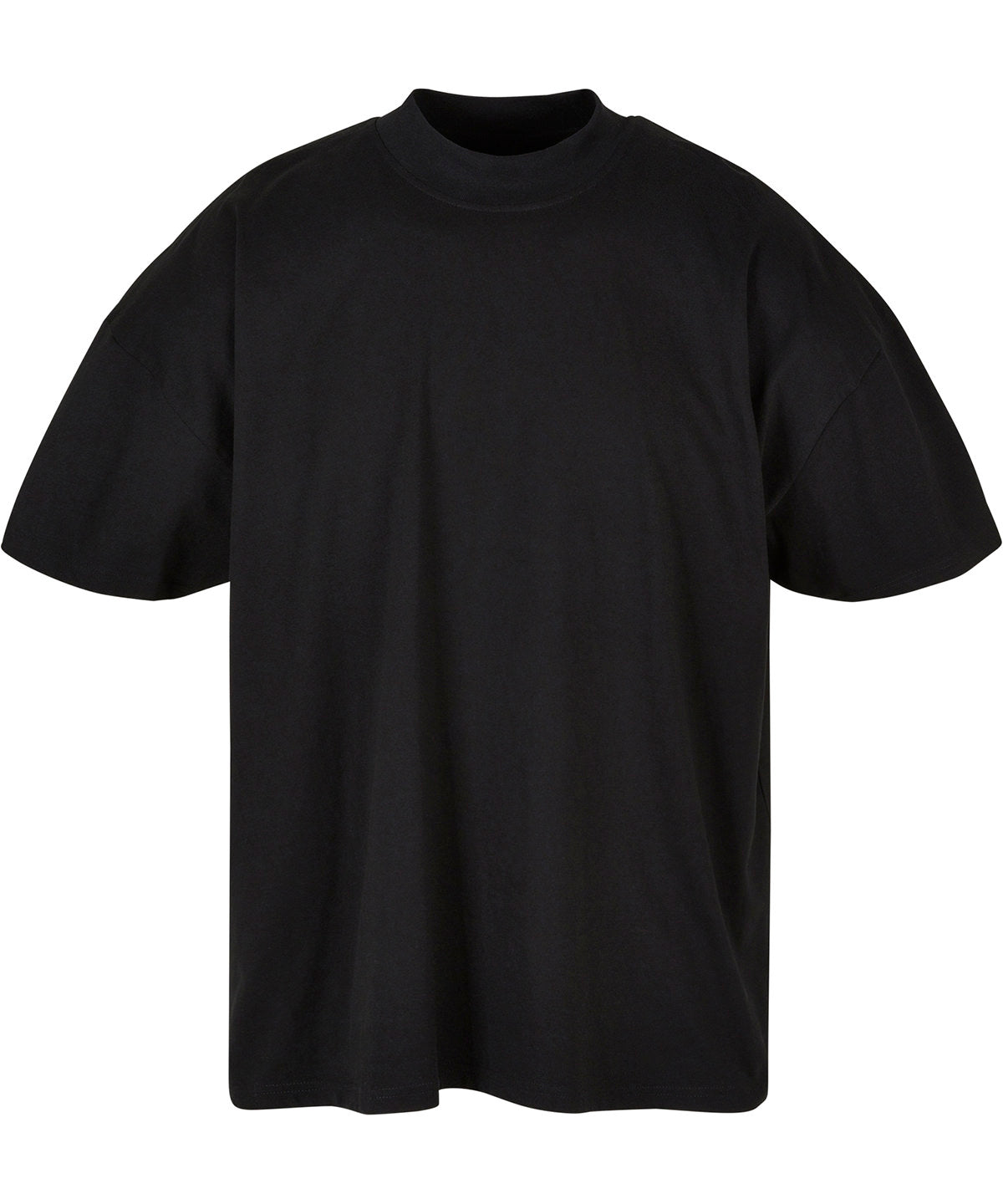 T-Shirts - Oversized mock neck t-shirt – unik passform Black