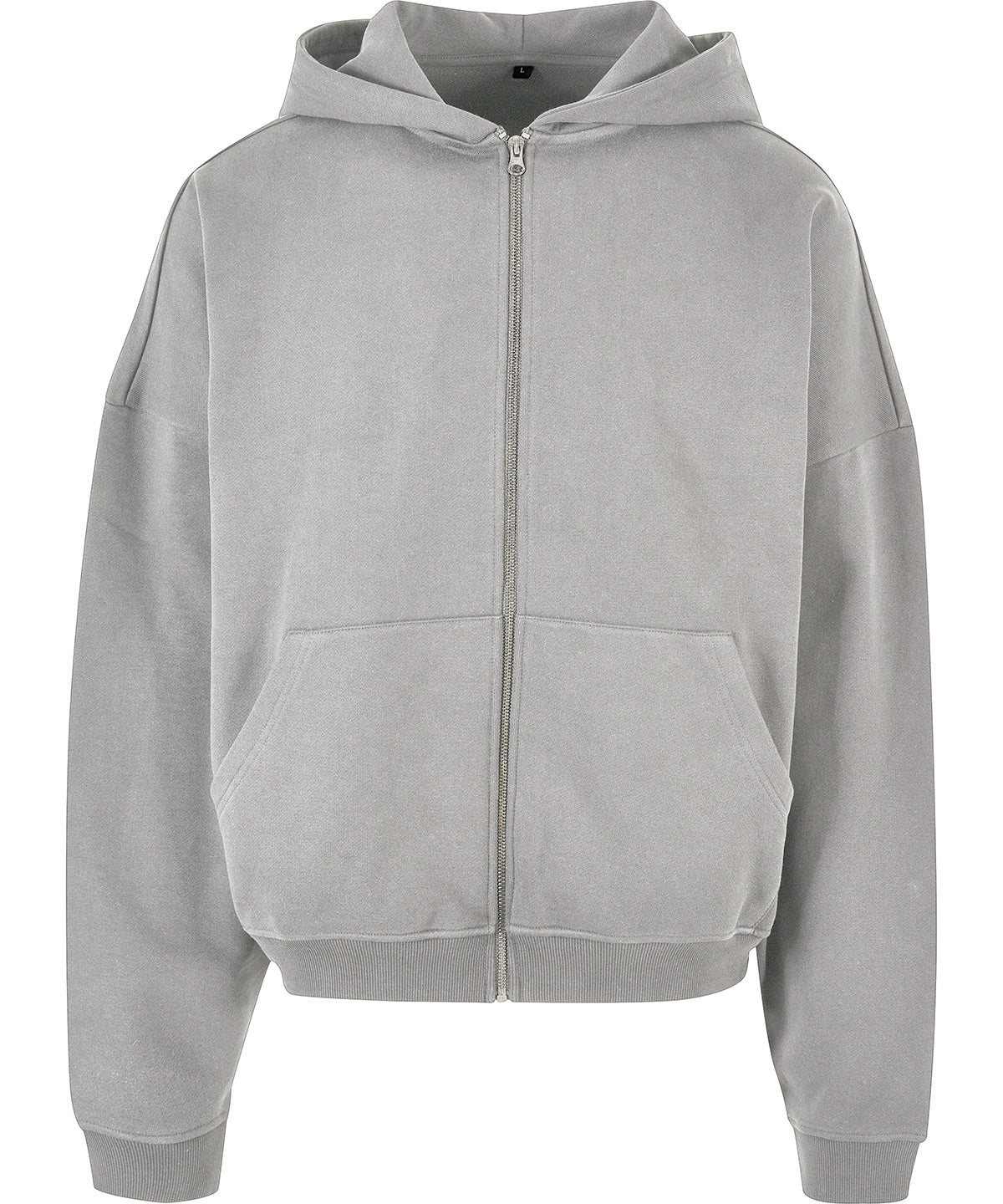 Hoodies - Oversized zip hoodie med 90-talskänsla Heather Grey