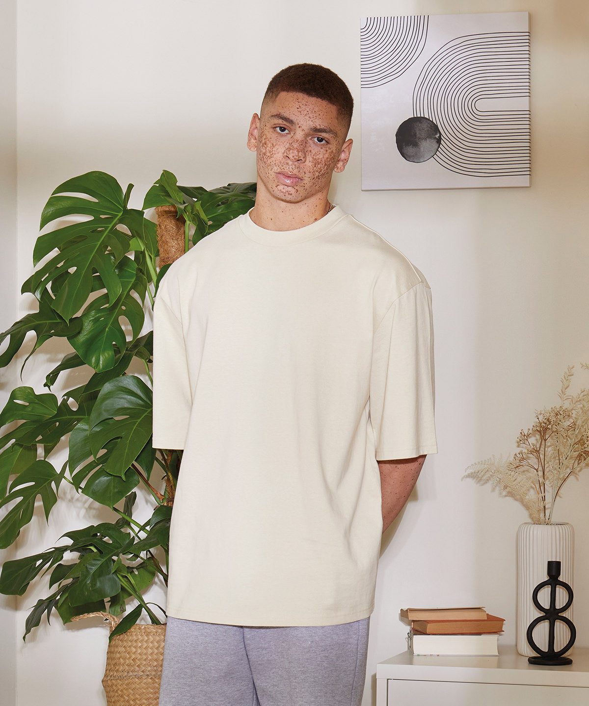 T-Shirts - Oversized t-shirt med stora ärmar