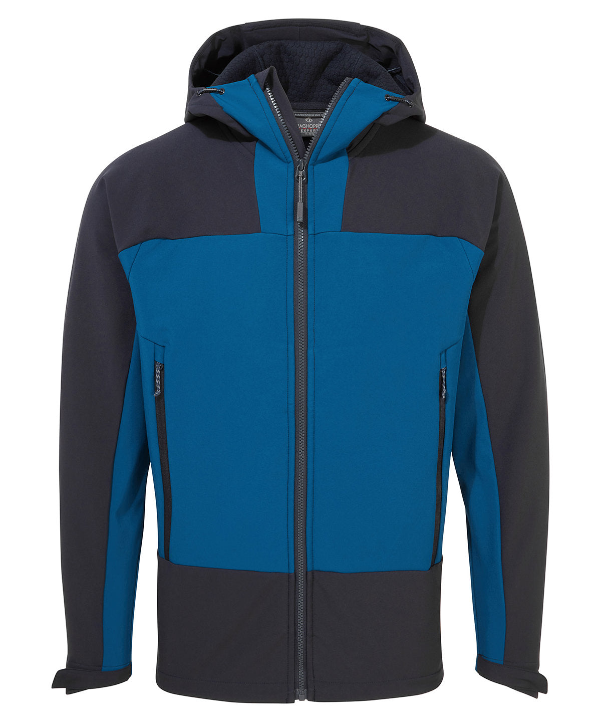 Softshells - Expert Active Hooded Softshell-jacka för Herrar Poseidon Blue Navy