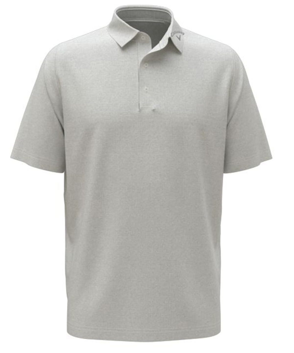 Polos - Klassisk jacquard polo Grey Dawn