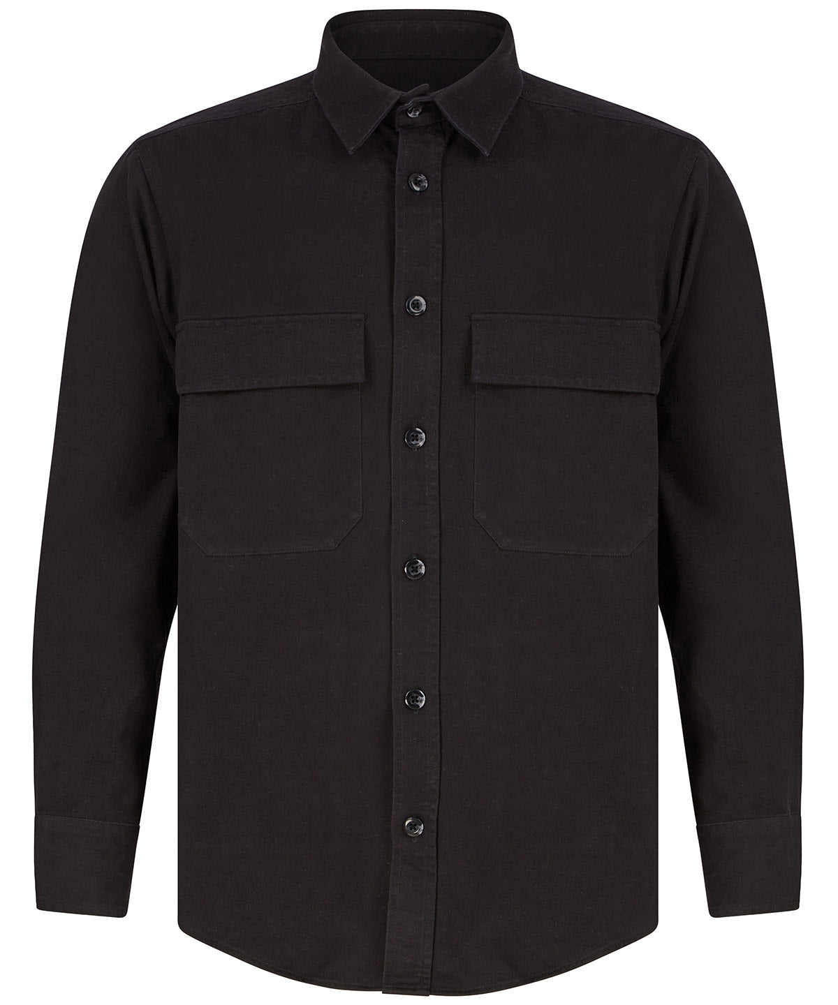 Shirts - Stilren och Hållbar Overshirt i Drillväv Black