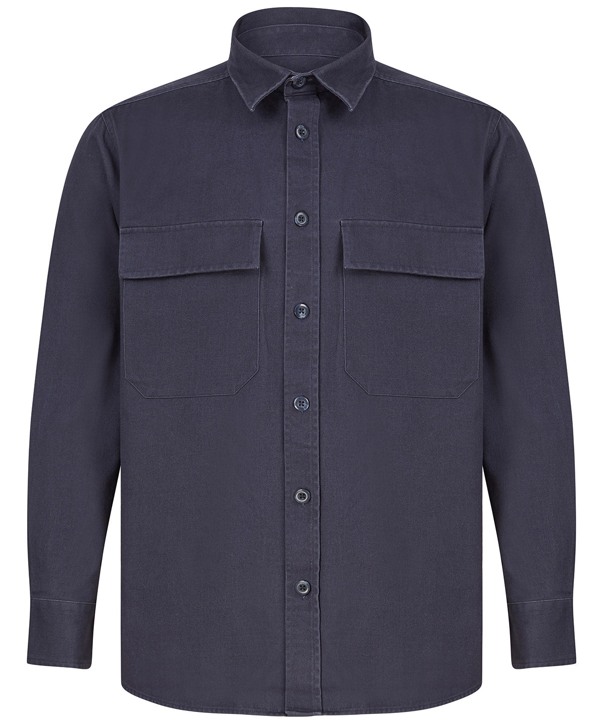 Shirts - Stilren och Hållbar Overshirt i Drillväv Navy