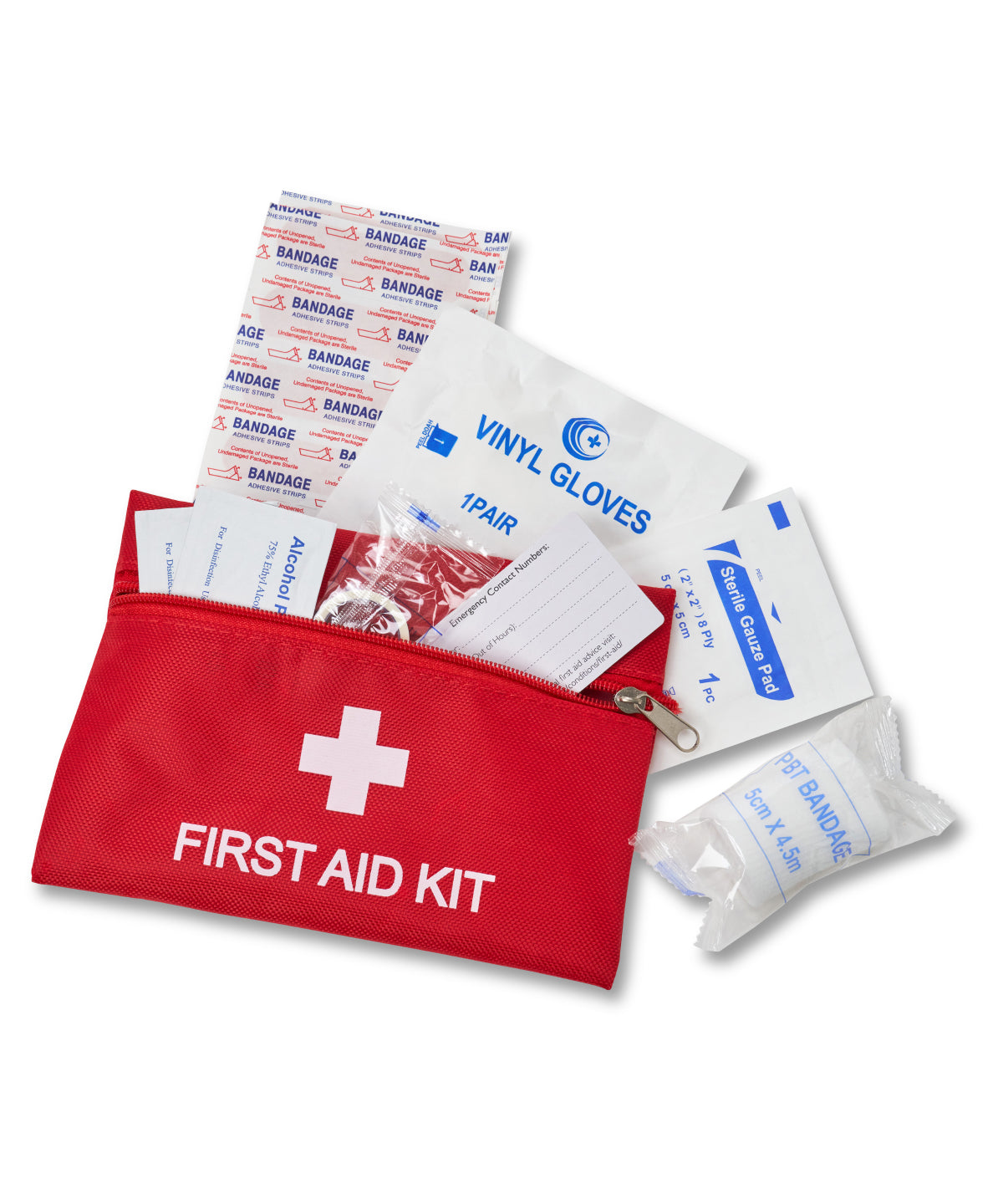 First Aid Boxes - Första hjälpen-kit för resa Red One size