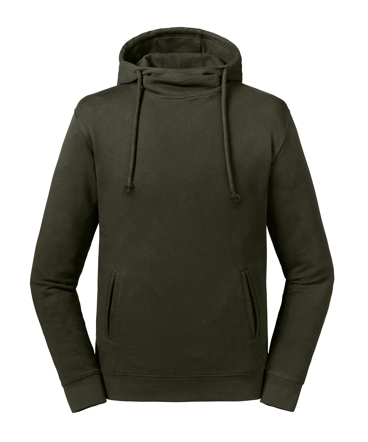 Hoodies - Stilren och Bekväm Hoodie i Organisk Twill-Terry Dark Olive